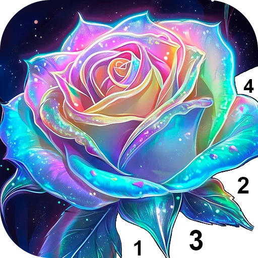 Game icon for Fantasy Color-Paint By Number by Excellent Coloring Pages